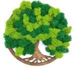 Machový obraz strom života - dva odtiene - Palisander Machový obraz strom života - dva odtiene - Palisander