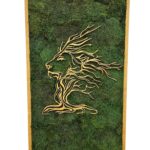Machový obraz Lion obdĺžnik 110x70 cm