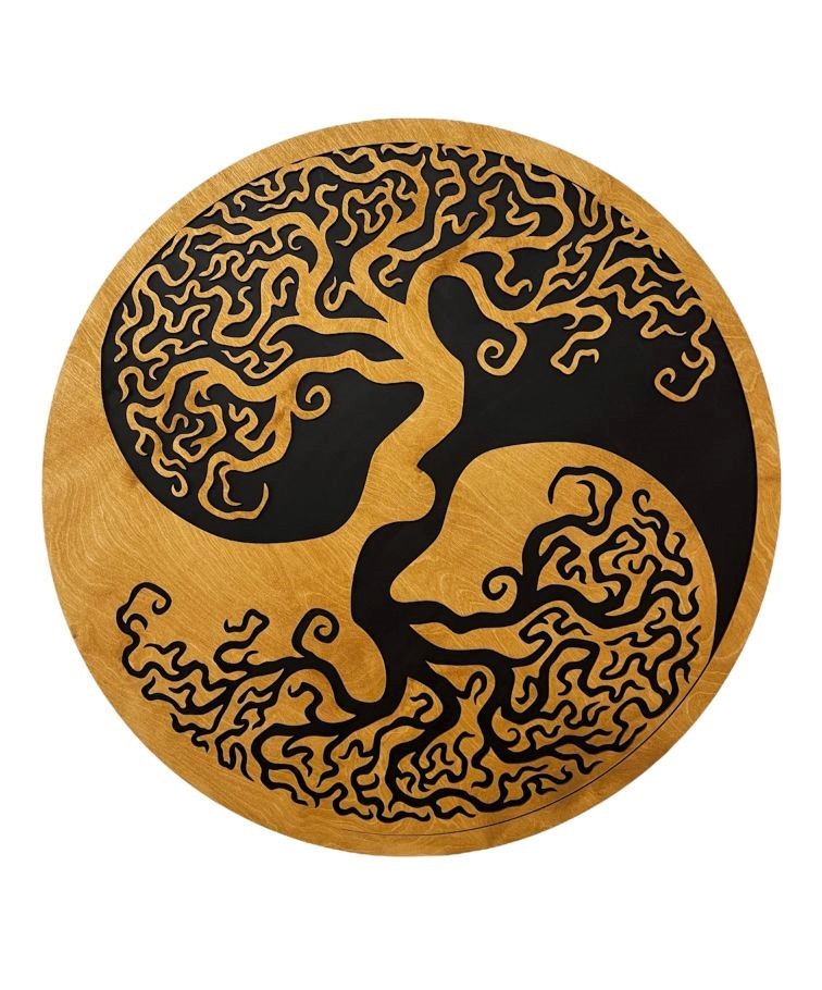 Strom života Yin Yang - Topoľová preglejka