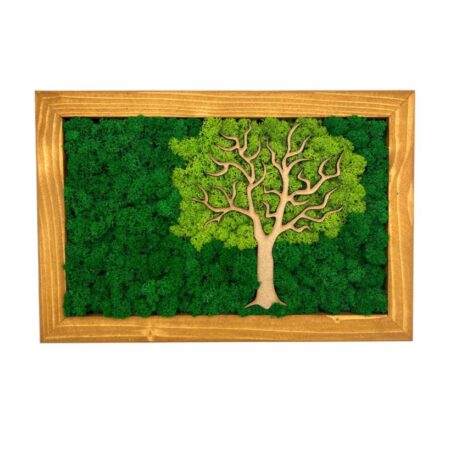 Machový obraz Tree obdĺžnik 30x20cm I.