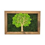 Machový obraz Tree obdĺžnik 30x20cm III.