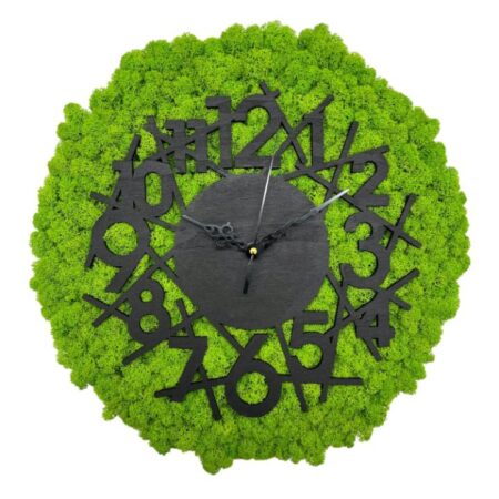 Machové hodiny 40cm Black
