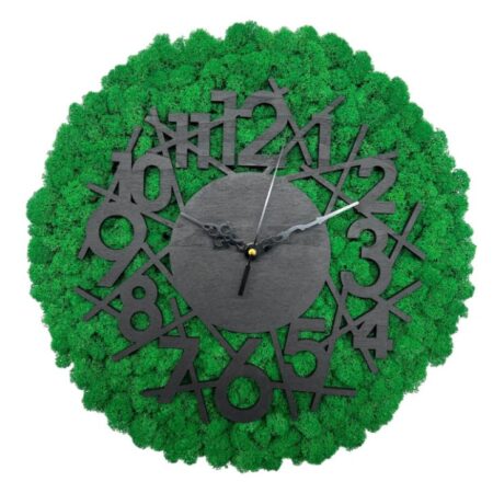 Machové hodiny 40cm Dark Black