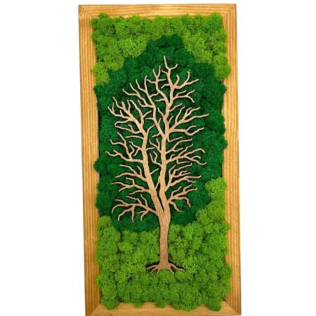 Machový obraz Strom 40x20cm