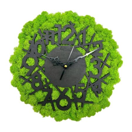 Machové hodiny 30cm Black